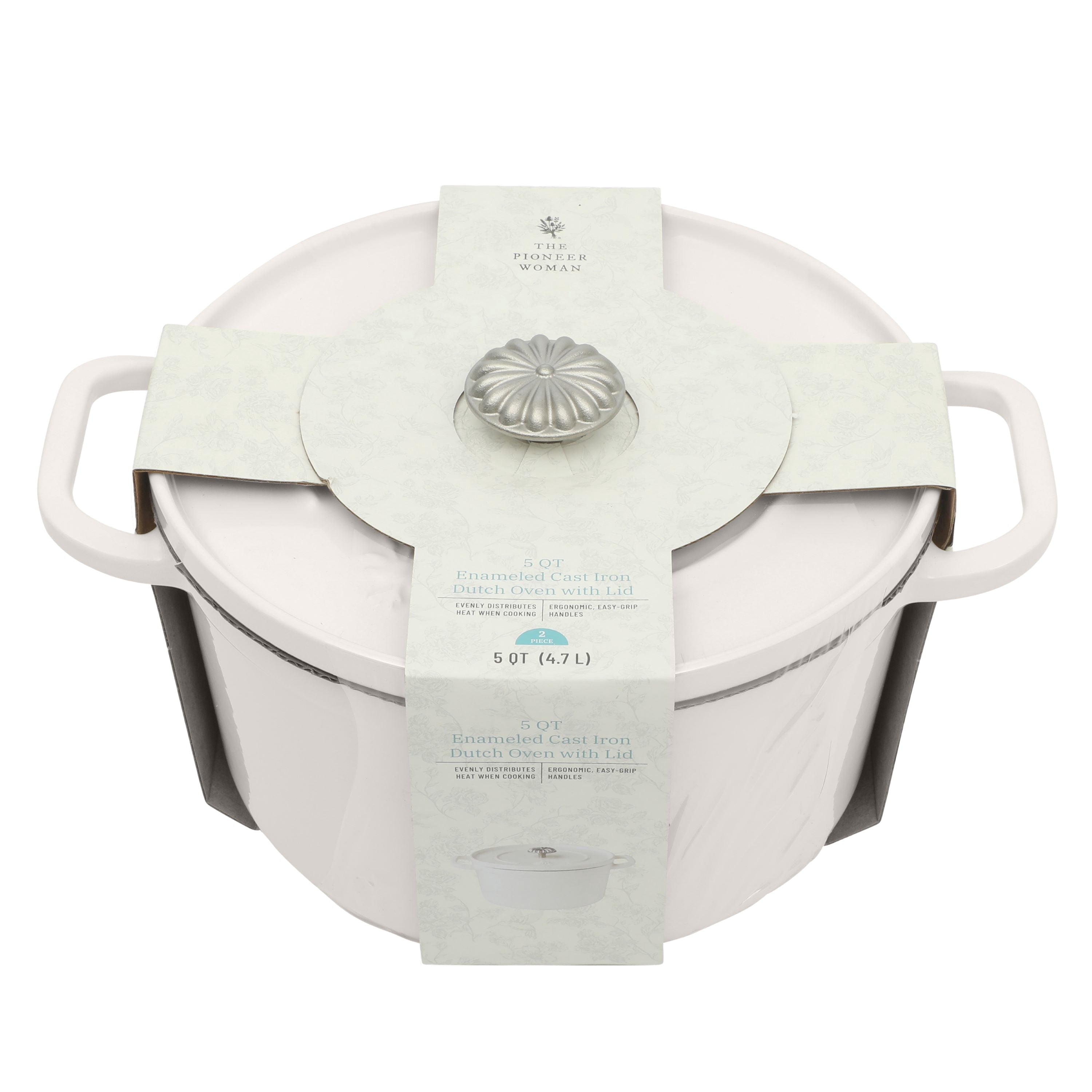Homesteada™ 5-Quart Enameled Cast Iron Dutch Oven with Lid, Linen