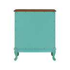 Homesteada™ 4-Drawer Dresser Made With Solid Wood Frame, Teal