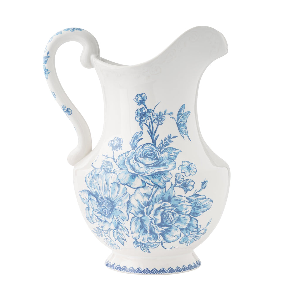 Homesteada™ Agatha Stoneware 2-Quart Pitcher, Blue