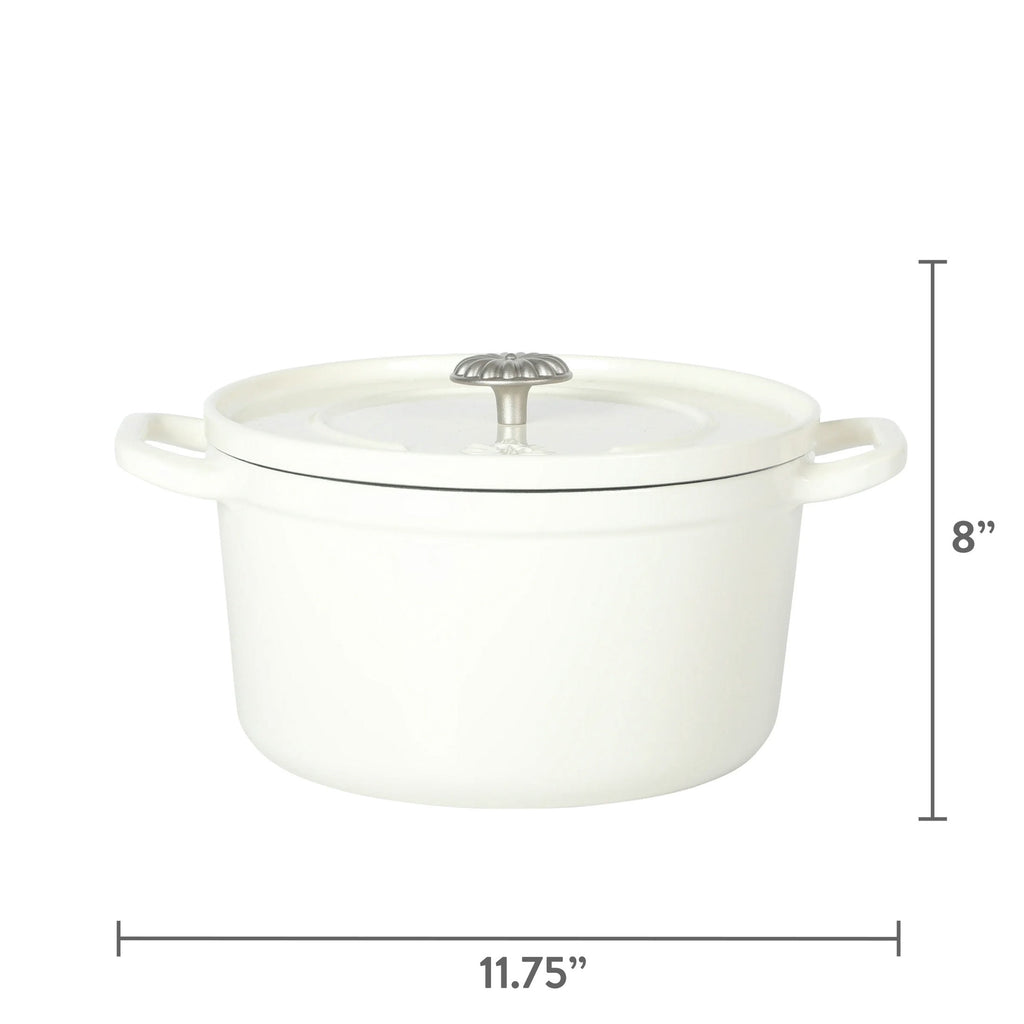 Homesteada™ 5-Quart Enameled Cast Iron Dutch Oven with Lid, Linen