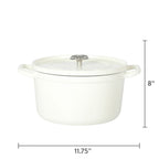 Homesteada™ 5-Quart Enameled Cast Iron Dutch Oven with Lid, Linen
