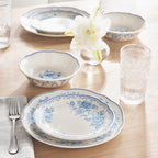 Homesteada™ Agatha 12-Piece Stoneware Dinnerware Set, Blue