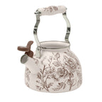 Homesteada™ 2.0-Quart Enamel on Steel Agatha Tea Kettle, Brown