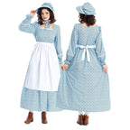 Homesteada™ Colonial Dress Women's Prairie Heritage Country Dress Floral Pilgrim Dress Civil War Dress