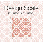 Homesteada™ Pink Salmon Washy Trellis Peel and Stick Wallpaper, 18" x 18.86'