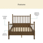 Homesteada™ Harper Spindle Bed, Full, Homestead Brown