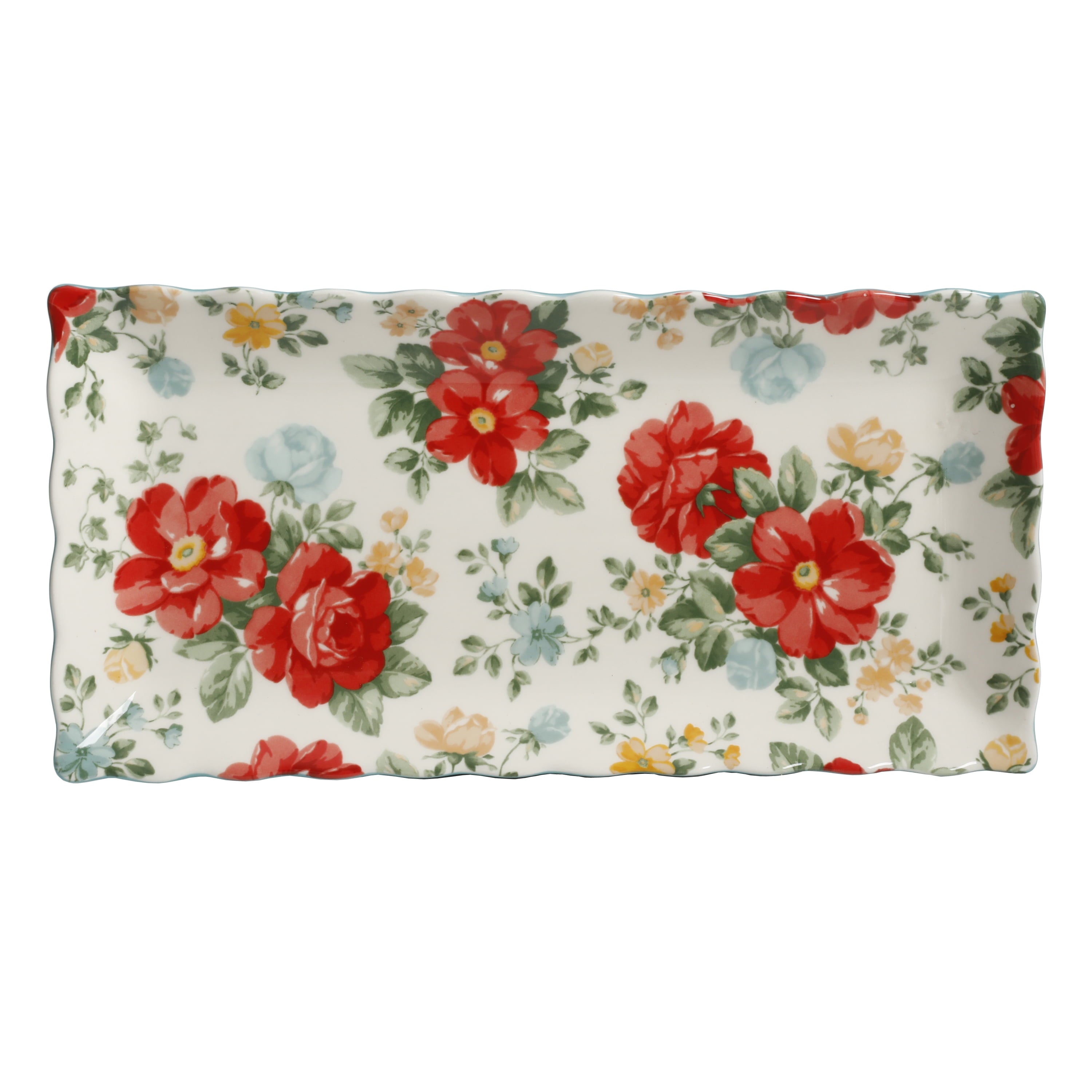 Homesteada™ Floral Medley 12.3" Stoneware Serving Platters, 3-Piece Set