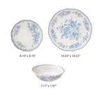 Homesteada™ Agatha 12-Piece Stoneware Dinnerware Set, Blue