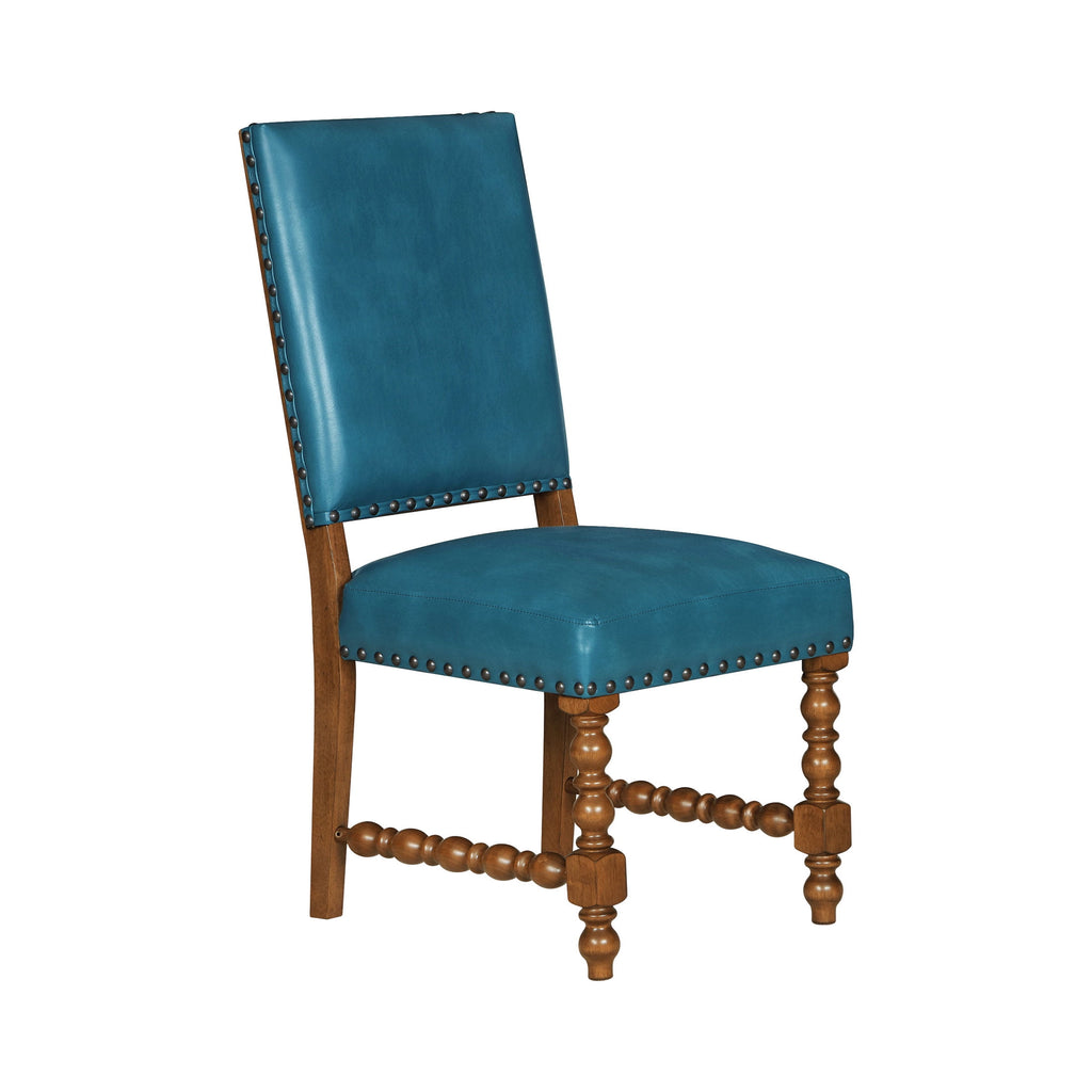 Homesteada™ Harper Faux Leather Dining Chairs, Turquoise, Set of 2
