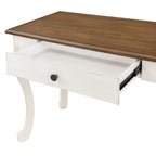 Homesteada™ Vanity Set and Stool with Tri-Fold Mirror and Made With Solid Wood Frame, White