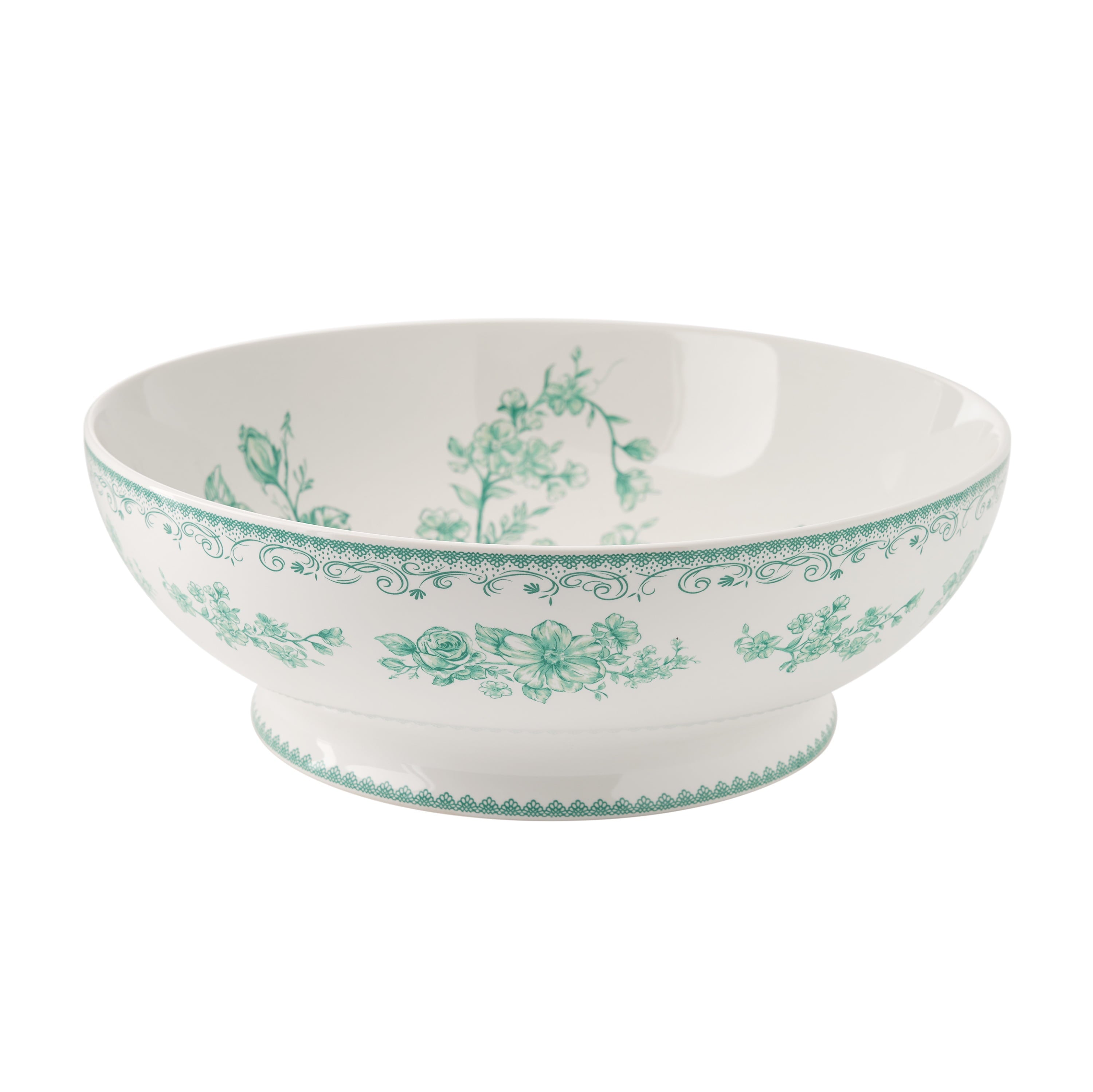 Homesteada™ Agatha Stoneware 11-inch Serving Bowl, Green