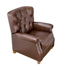 Homesteada™ Harper Leather Recliner with Whiskey Upholstery
