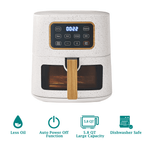 Homesteada™ 5.8 Qt Air Fryer, Linen Speckle - Energy Efficient