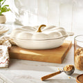 Homesteada™ 3-Quart Oval Pumpkin Stoneware Baker with Lid, Linen