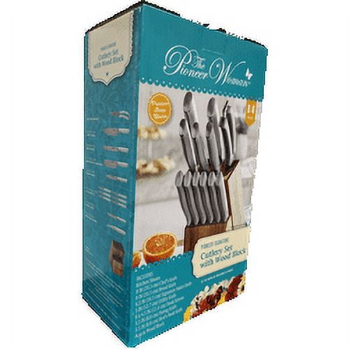 Homesteada™ Heritage Country Signature 14-Piece Stainless Steel Knife Block Set, Gray