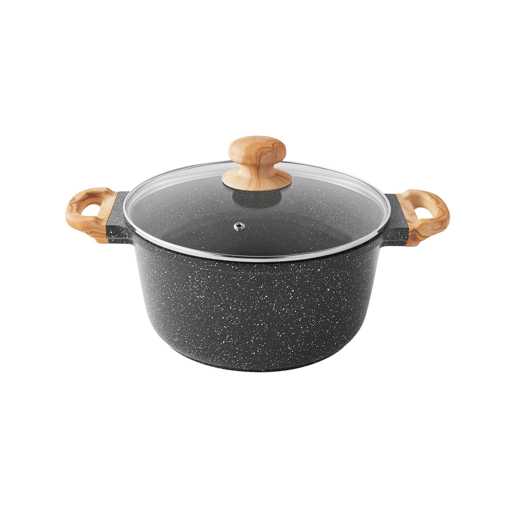 Homesteada™ Prairie Signature 14-Piece Cast Aluminum Cookware Set, Charcoal