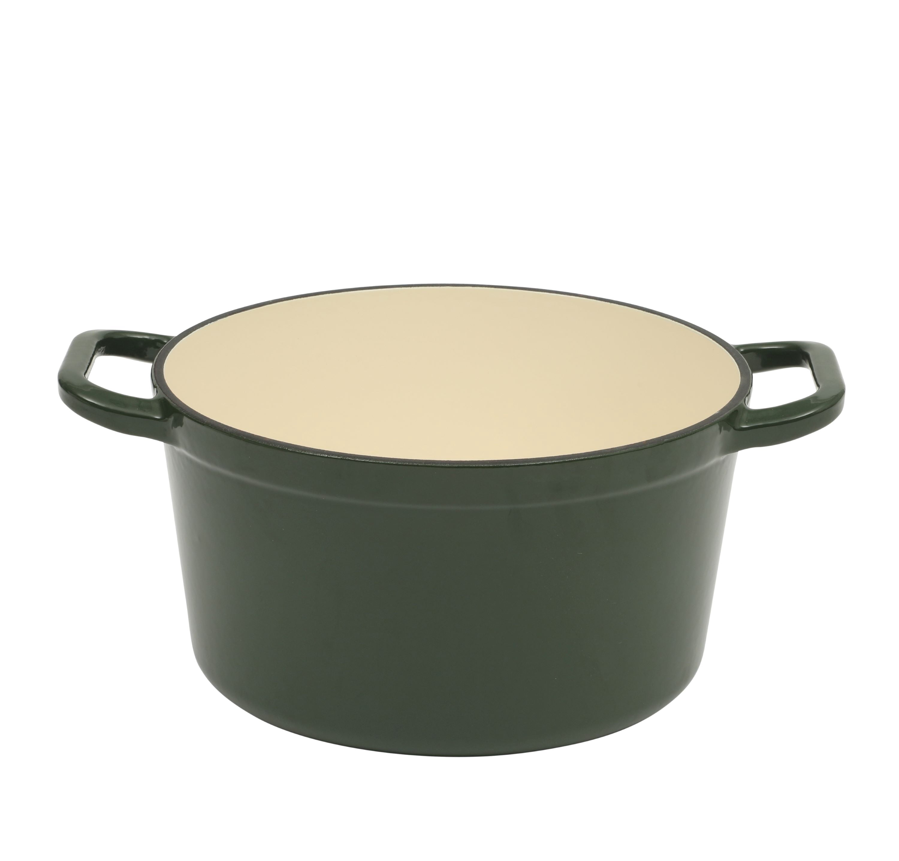 Homesteada™ 5-Quart Enamel Cast Iron Dutch Oven with Lid, Dark Green