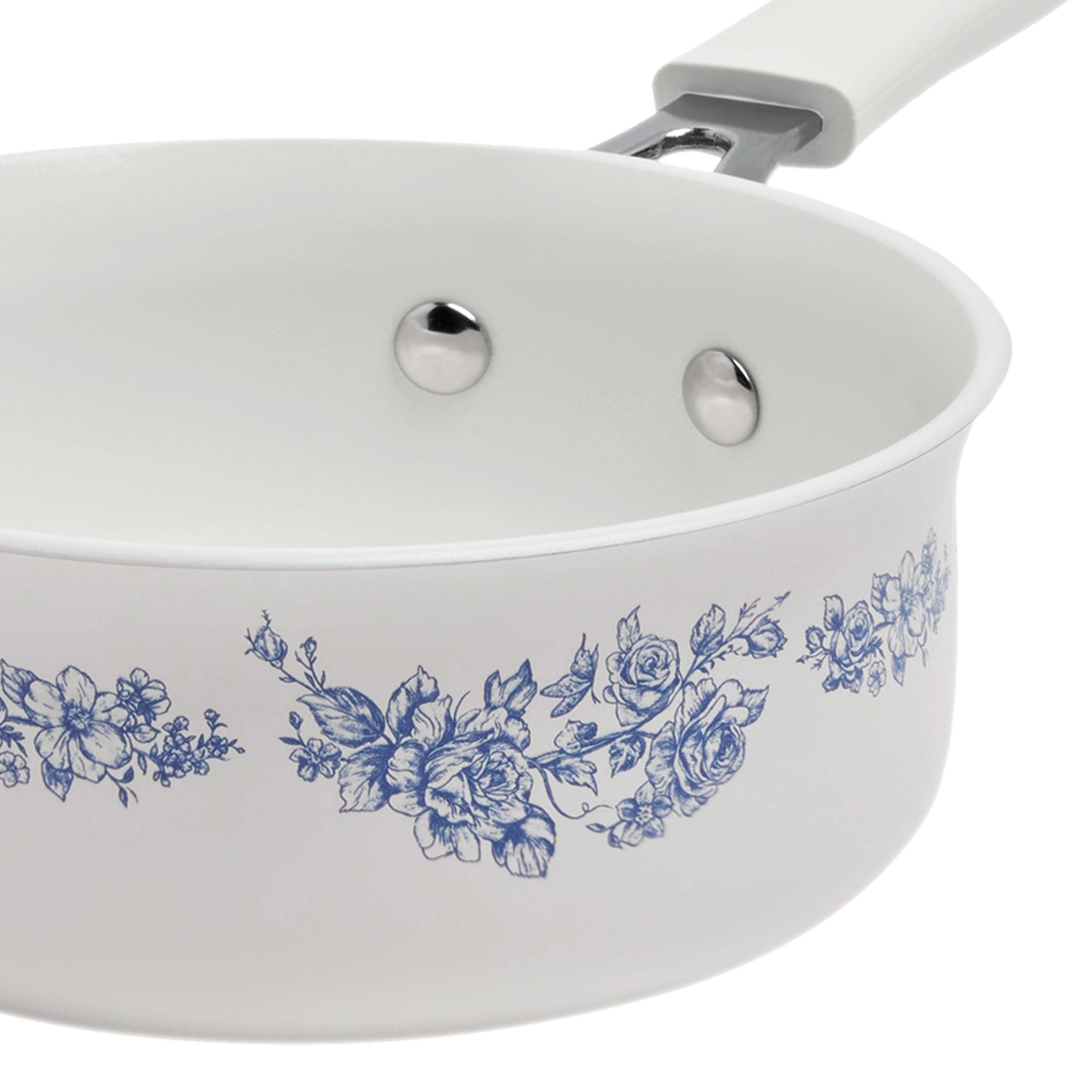 Homesteada™ 12-Piece Classic Ceramic Cookware Set, Agatha Blue