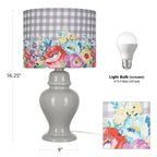 Homesteada™ Sweet Romance Table Lamp, Grey Finish with LED Bulb Included