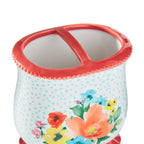 Homesteada™ Multi- Color 2 Piece Ceramic Bath Accessories Set, Homesteada™ Breezy Blossom