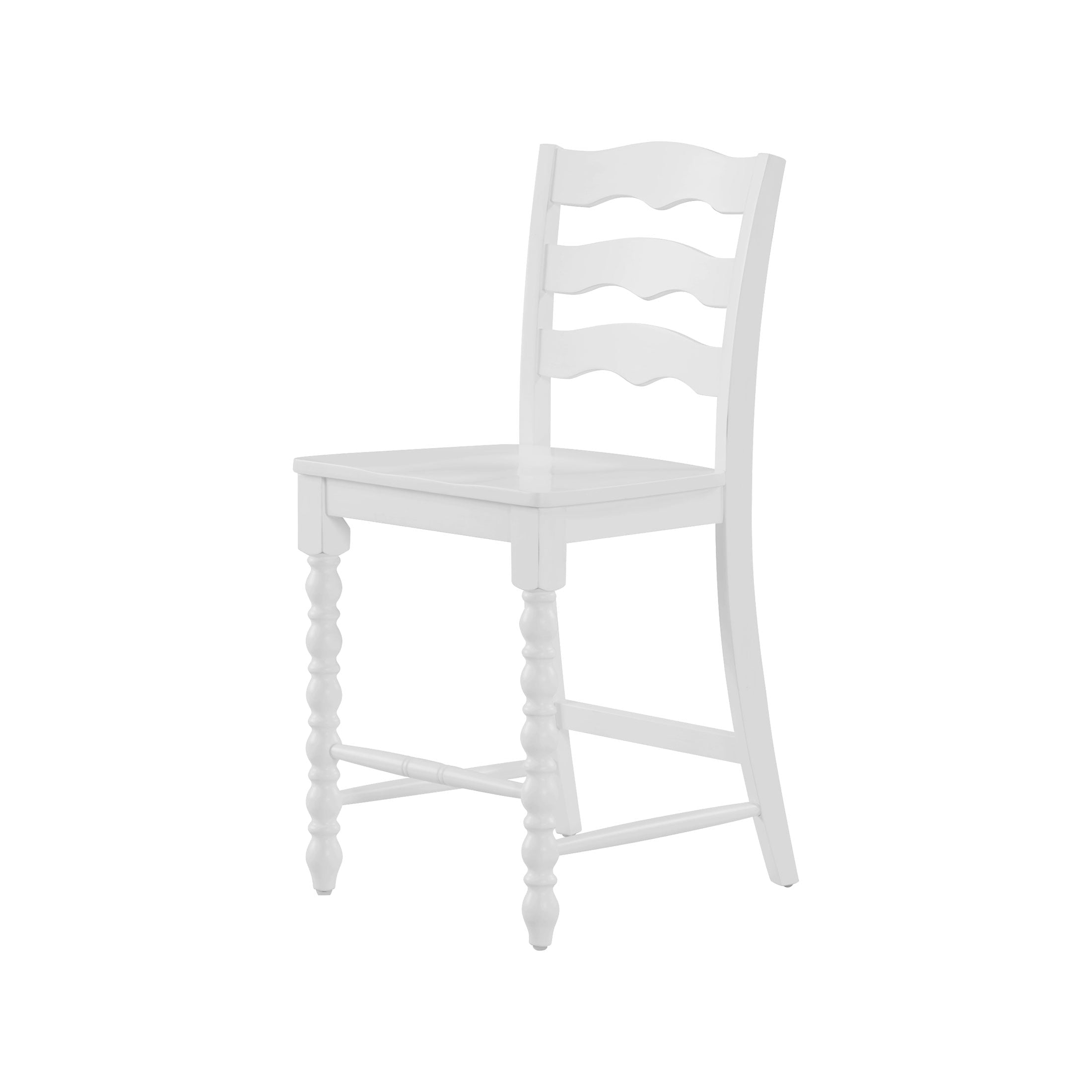 Homesteada™ Harper Counter-height Wood Stools, 2 Pack, White