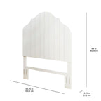 Homesteada™ Queen Headboard Made With Solid Wood Frame, White