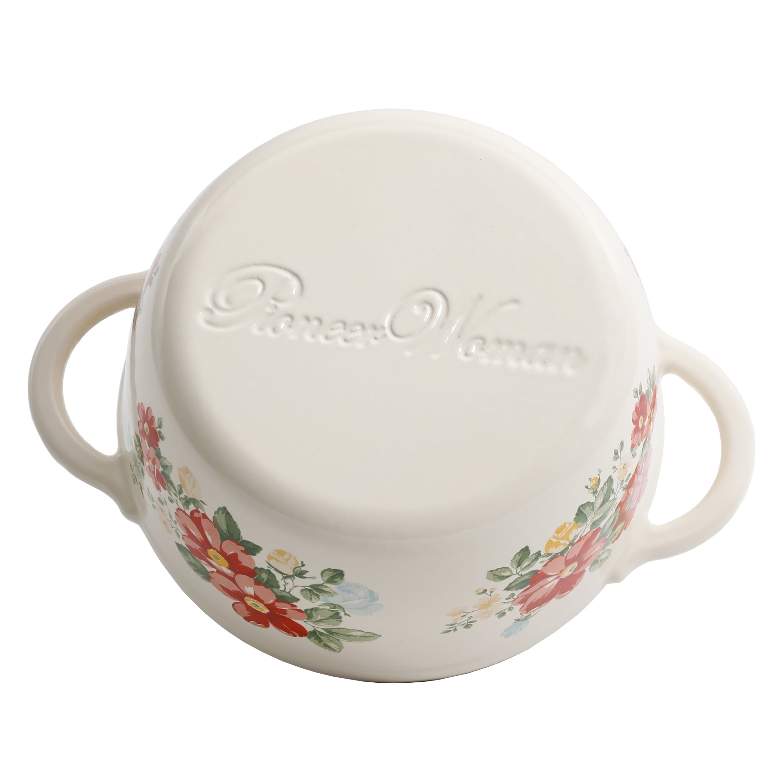 Homesteada™ Vintage Floral Enameled Cast Iron 3-Quart Dutch Oven