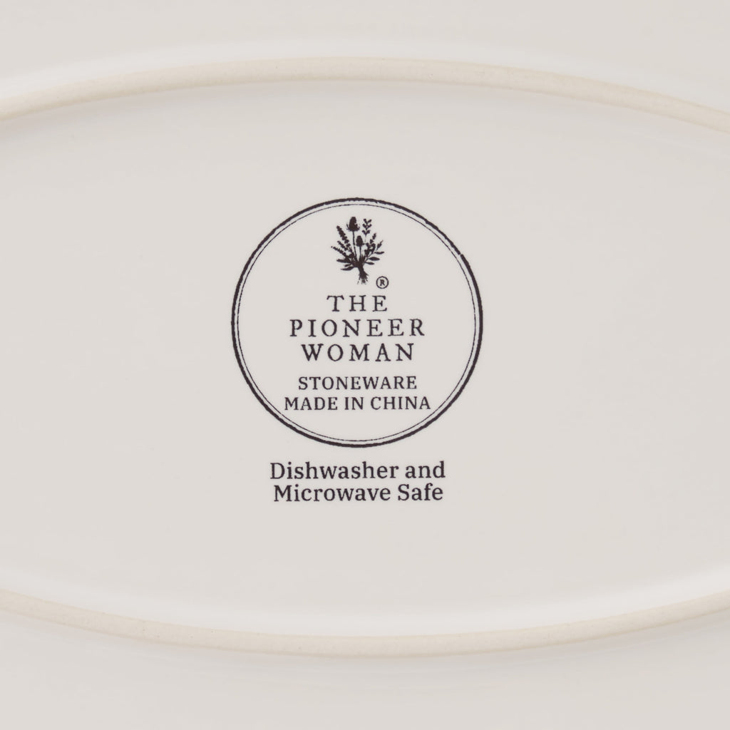 Homesteada™ Agatha Stoneware 16-inch Serving Platter, Blue