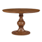 Homesteada™ Callie Round Dining Table, Heirloom Brown Finish
