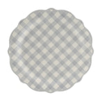 Homesteada™ Gingham 12-Piece Ceramic Dinnerware Set, Gray