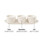 Homesteada™ Cream Colette Tray with 3 Bowls with lids