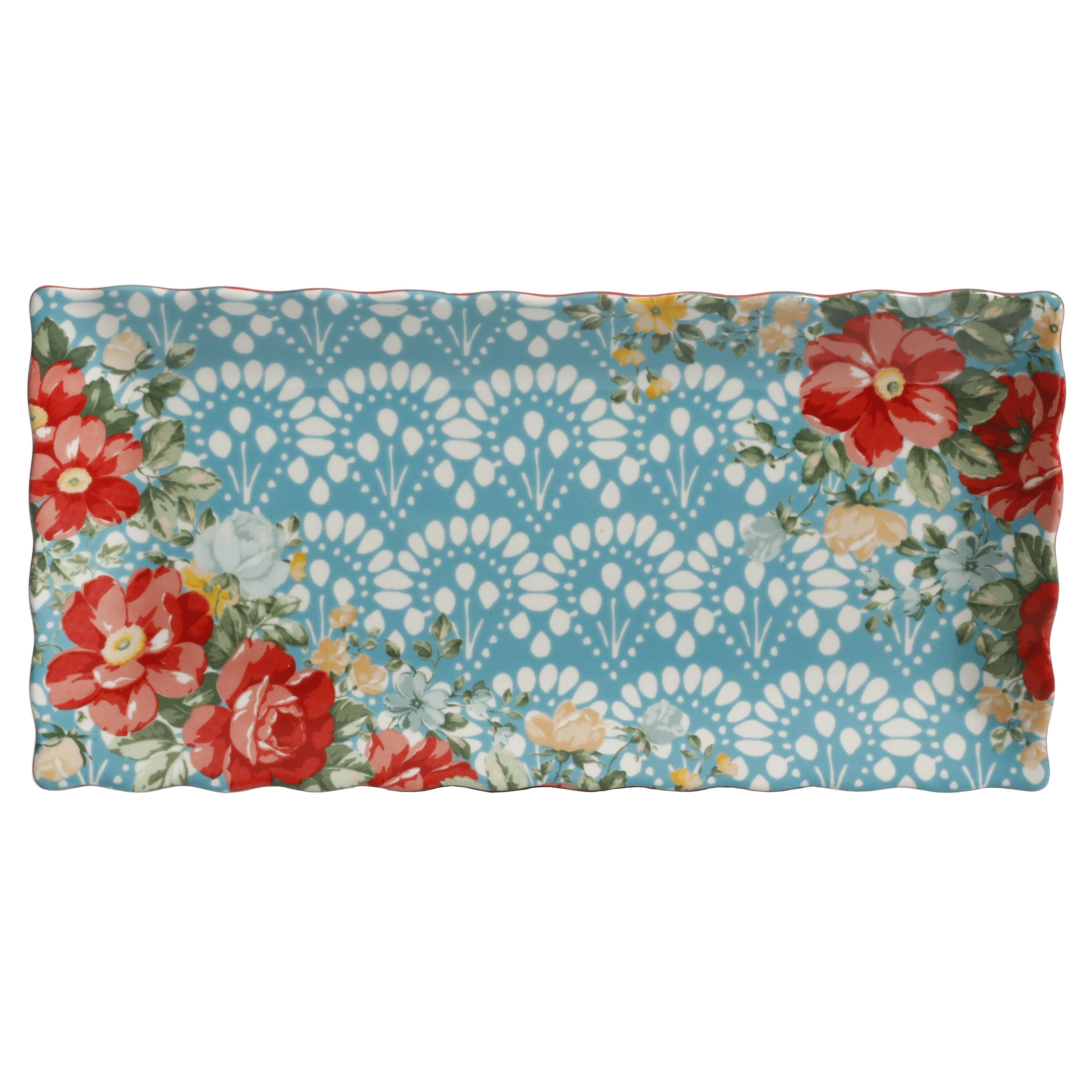 Homesteada™ Floral Medley 12.3" Stoneware Serving Platters, 3-Piece Set