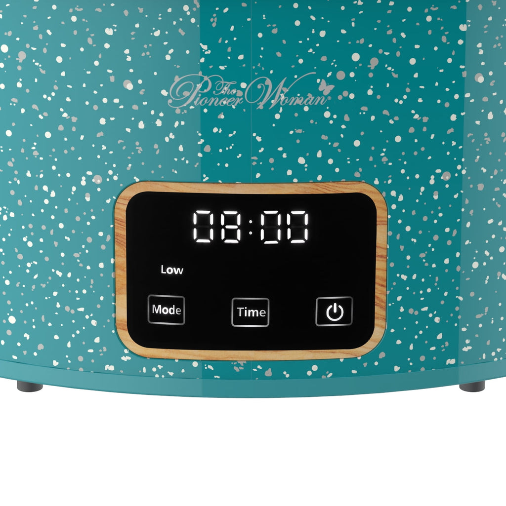 Homesteada™ Teal Speckle 6 Quart Slow Cooker