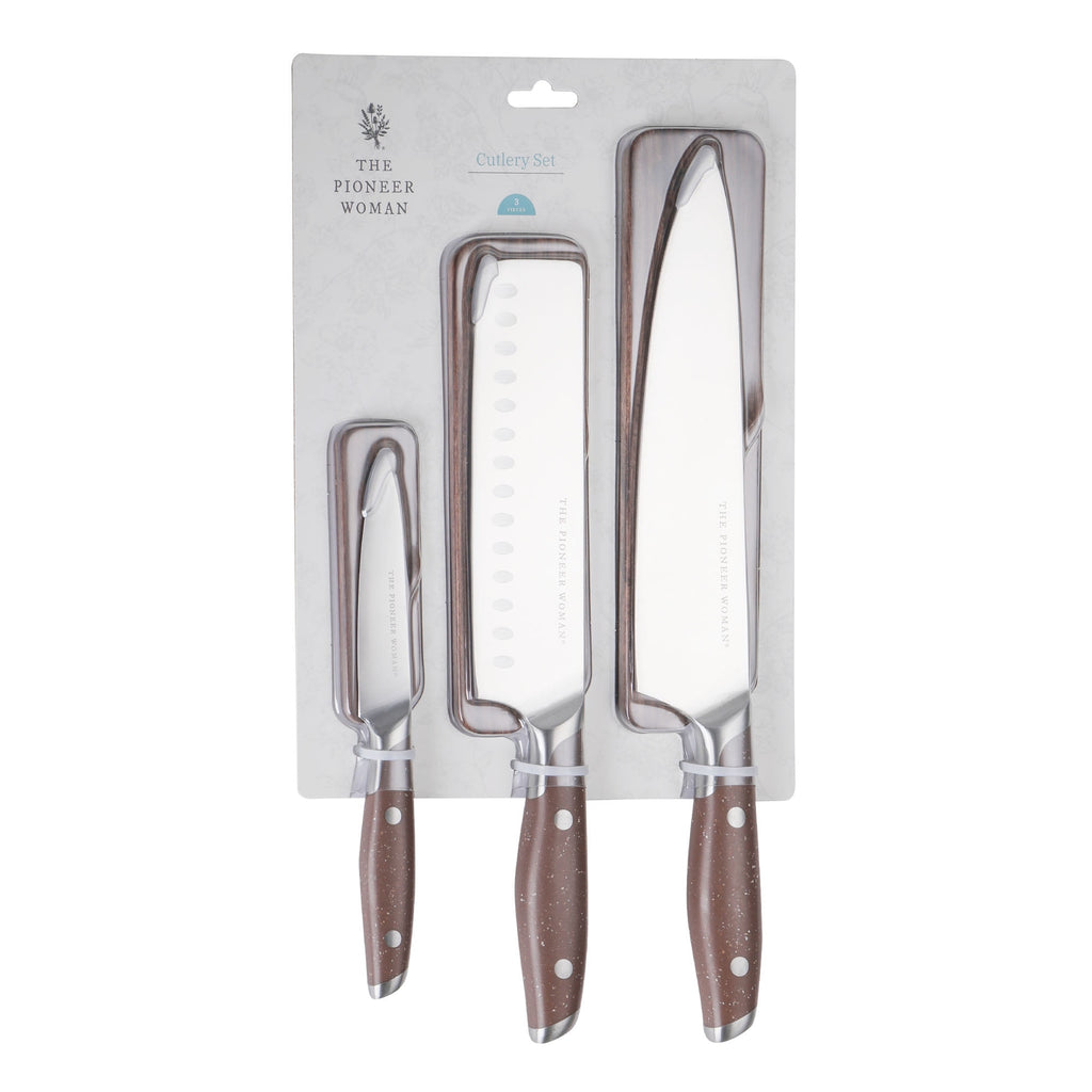 Homesteada™ 3-Piece Knife Set, Brown Speckle