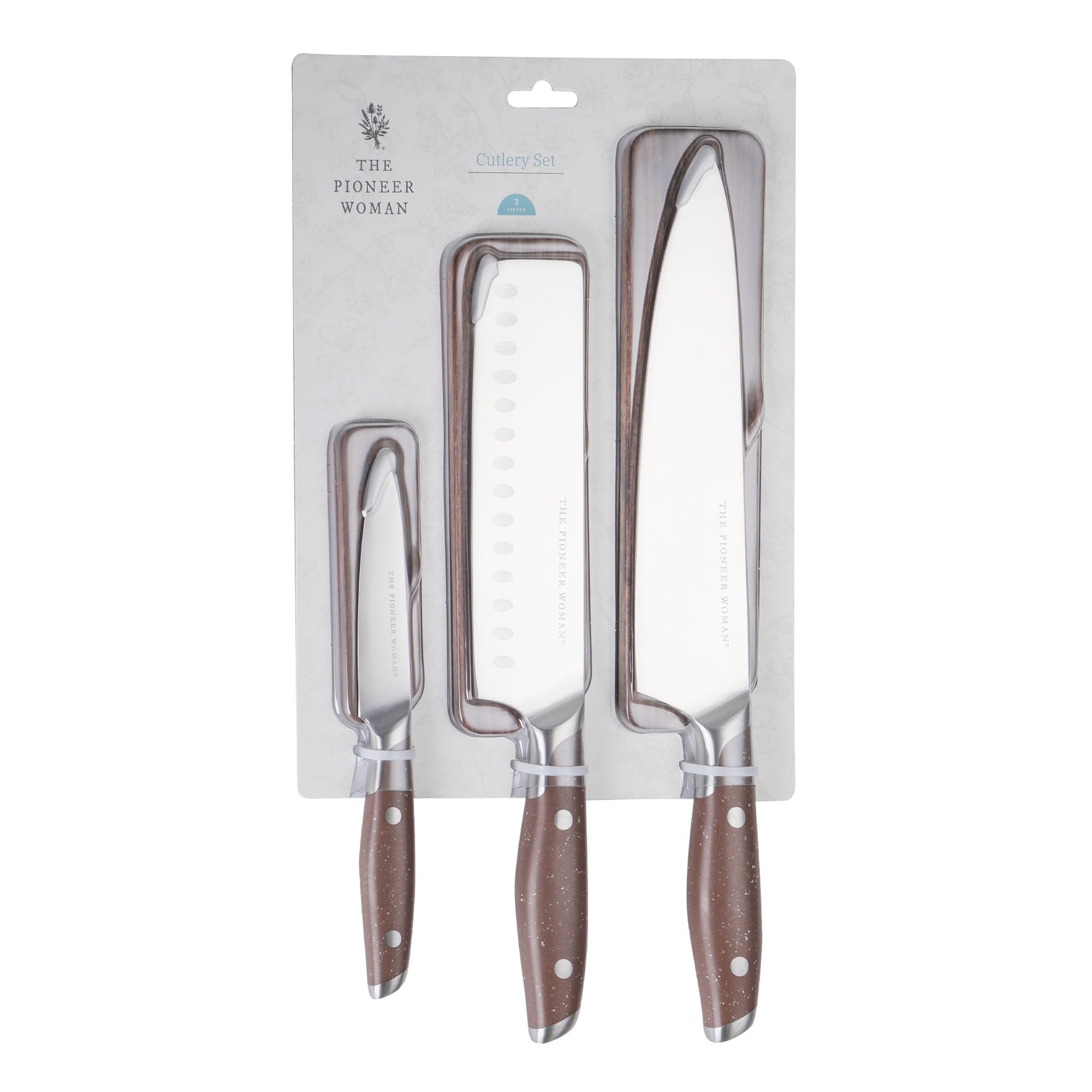 Homesteada™ 3-Piece Knife Set, Brown Speckle