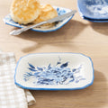 Homesteada™ Delilah Stoneware Appetizer Plates, Blue, Set of 6