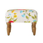 Homesteada™ Sweet Rose Ottoman, White, 17.25 in