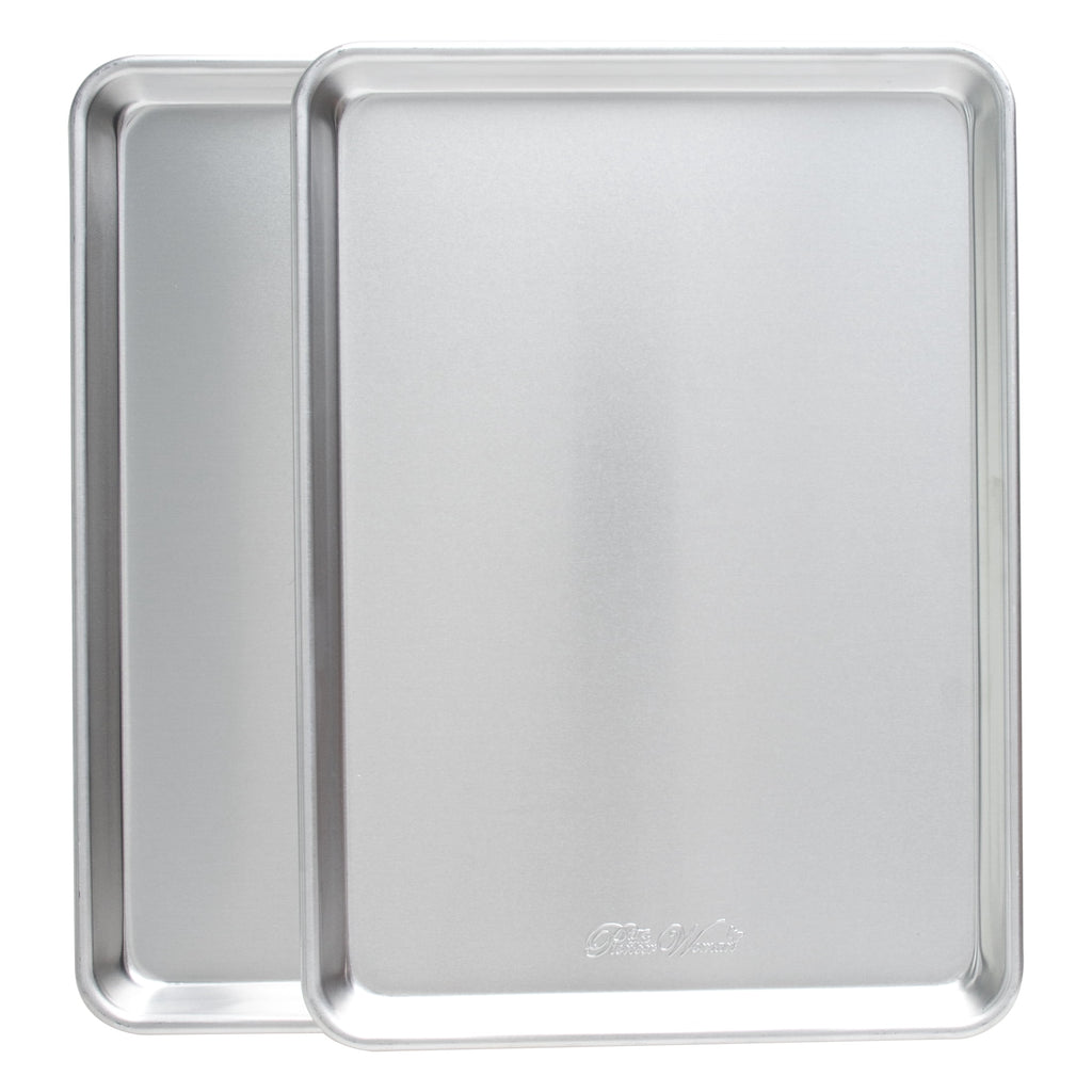 Homesteada™ Naturals Aluminum 2 Pack Half Sheet Set Silver 17.1" x 12.1" x 1"