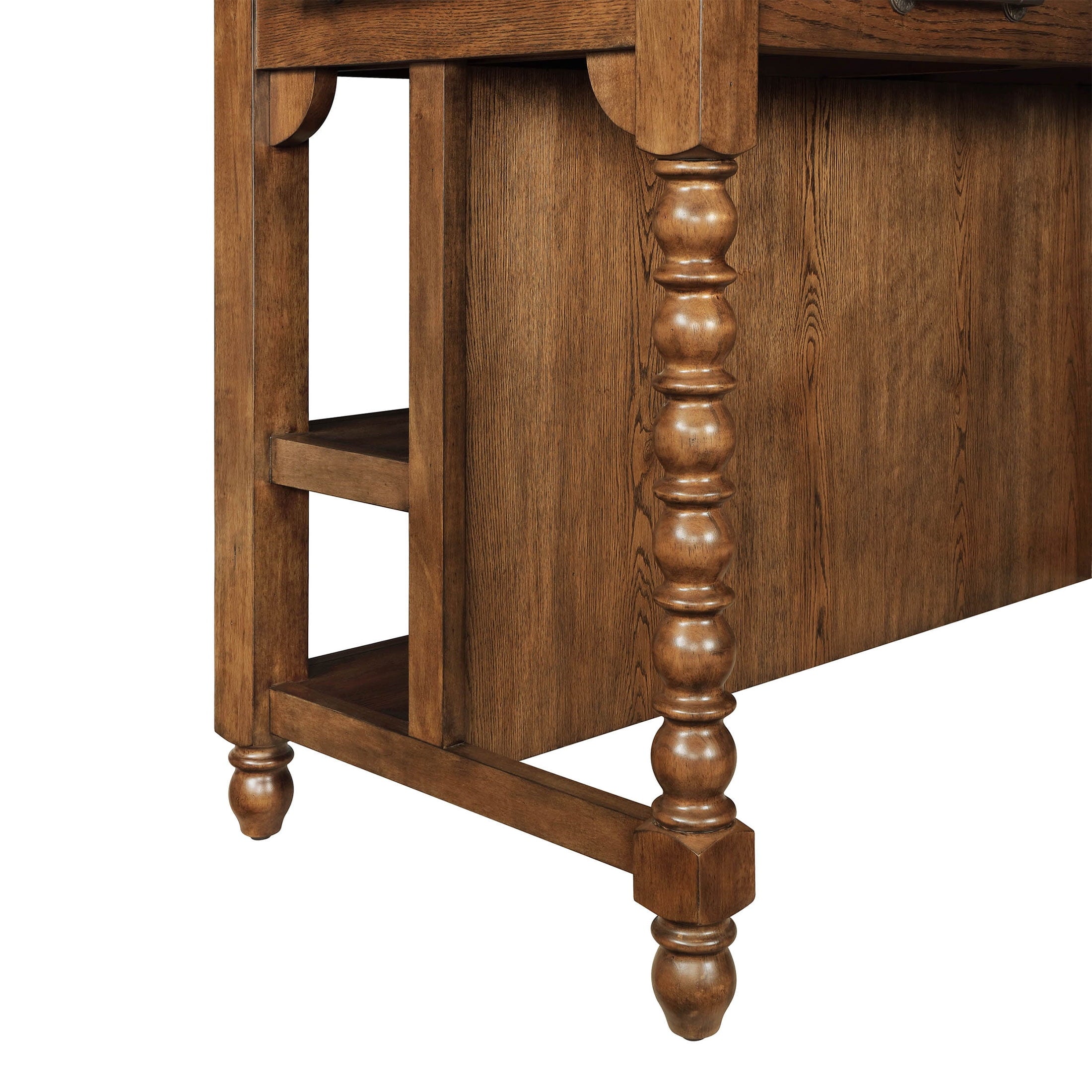 Homesteada™ Harper Kitchen Island with Drawers, Homestead Brown