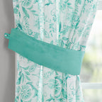 Homesteada™ Maize Sheer Curtain Panel, Teal, 1 Panel, 50"W x 84"L