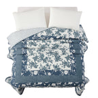 Homesteada™ Avery Cotton Patchwork Quilt, Full/Queen, Blue Dust Bedding