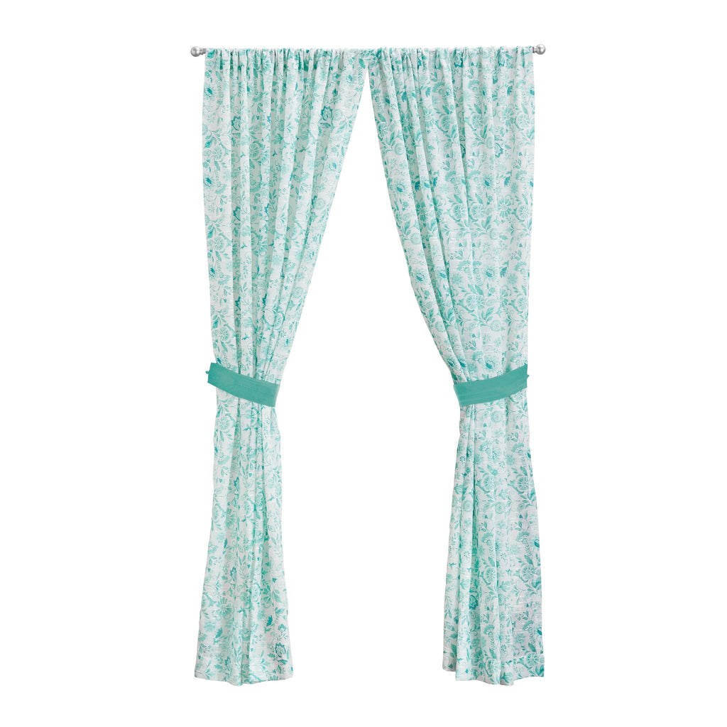 Homesteada™ Maize Sheer Curtain Panel, Teal, 1 Panel, 50"W x 84"L