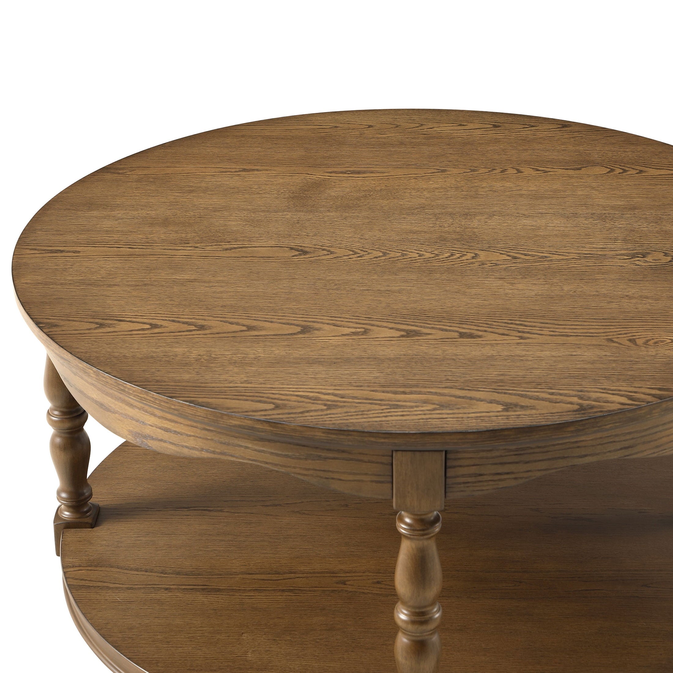 Homesteada™ Helen Round Coffee Table, Heirloom Brown