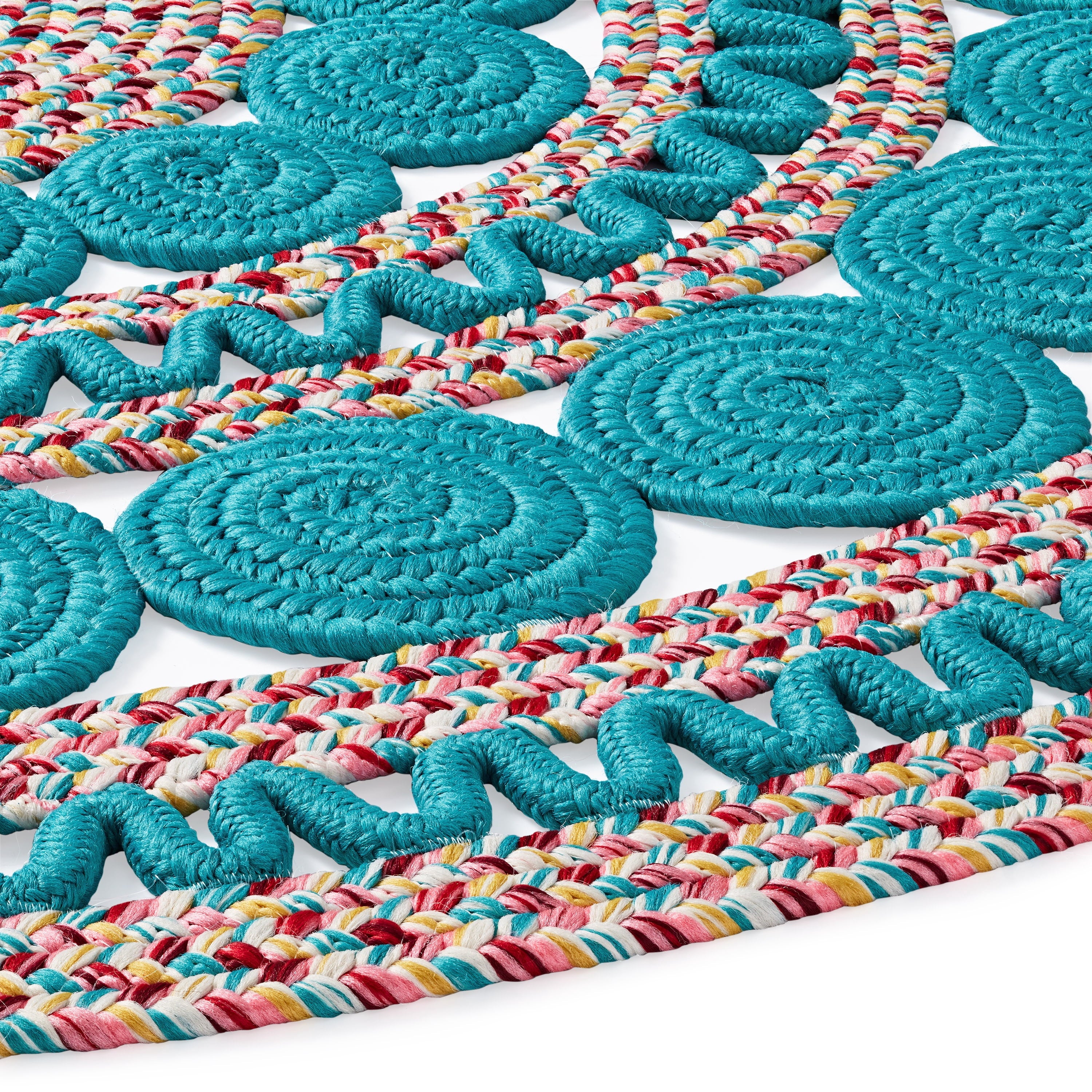 Homesteada™ Braided Floral Round Rug, 48"