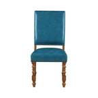 Homesteada™ Harper Faux Leather Dining Chairs, Turquoise, Set of 2