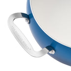 Homesteada™ Harlow 7.5 Qt Ceramic Non-Stick Stock Pot with Lid, Denim Blue