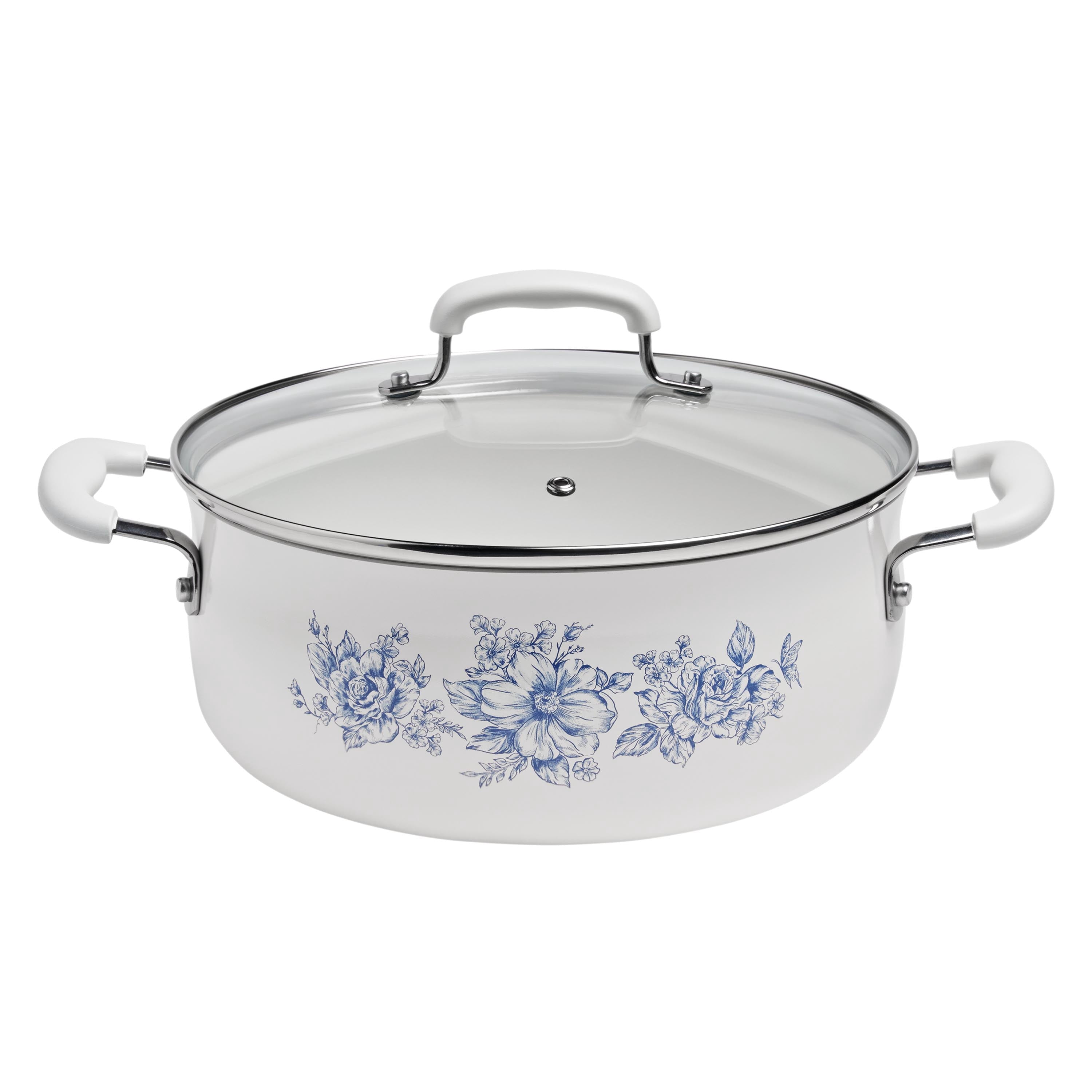 Homesteada™ 12-Piece Classic Ceramic Cookware Set, Agatha Blue
