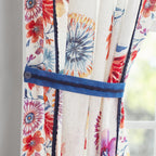Homesteada™ Sheer Cotton Curtain Panel, Floral,1 Panel, 50"W x 84"L