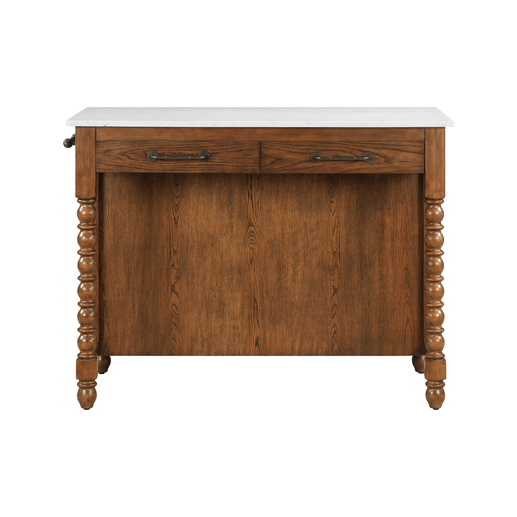 Homesteada™ Harper Kitchen Island with Drawers, Homestead Brown