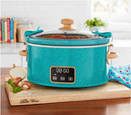 Homesteada™ Teal Speckle 6 Quart Slow Cooker